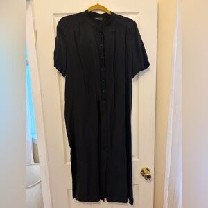 Anine Bing Black Long Sleeve Shift Dress
